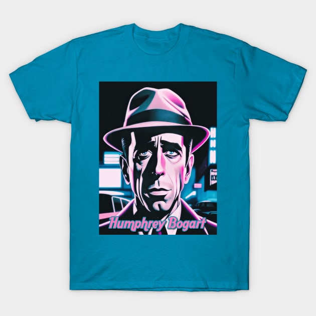 Humphrey Bogart (Miami Noir) T-Shirt by BlackOzean